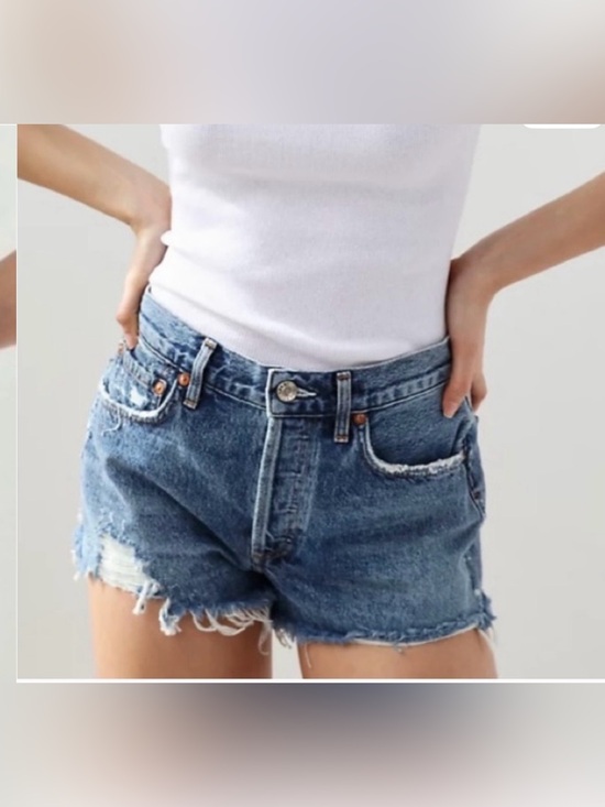 Agolde Pants - AGOLDE Parker vintage cut off short A026E-811 rocksteady wash Aritzia size 26